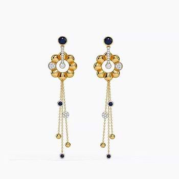 Sway Gemstone Drop Earrings For Women