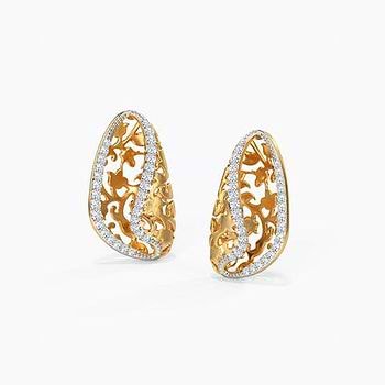 Nyssa Ornate Diamond Stud Earrings