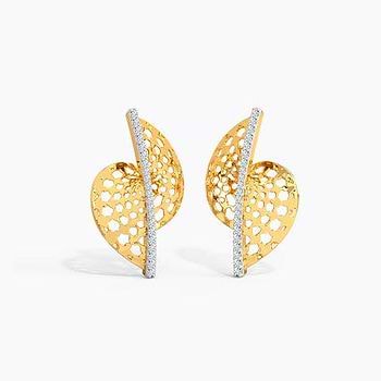 Amaira Ornate Diamond Stud Earrings
