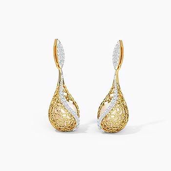 Jisha Ornate Gemstone Drop Earrings For Women