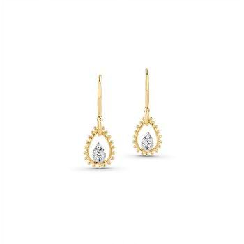 Dew Cluster Diamond Drop Earrings