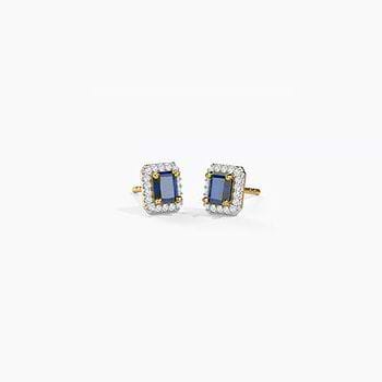 Gleaming Quad Gemstone Stud Earrings