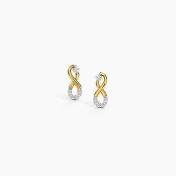 Ira Infinity Diamond Hoop Earrings