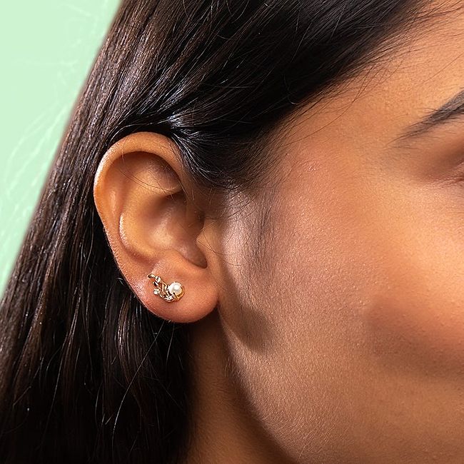 Shop Vine Pearl Ear Cuffs Online - CaratLane US
