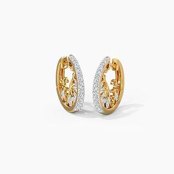 Eve Diamond Hoop Earrings