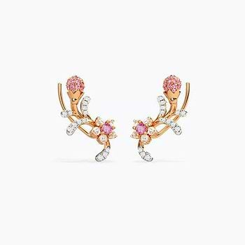  Chirpy Sakura Gemstone Ear Cuffs