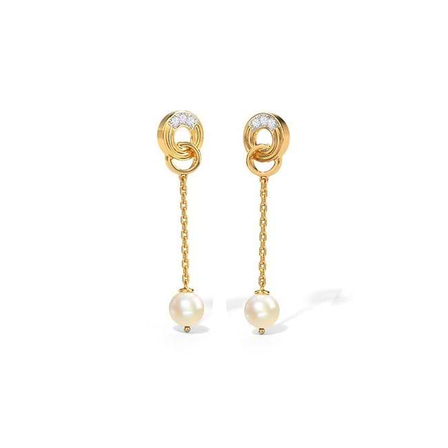 Caratlane pearl earrings store