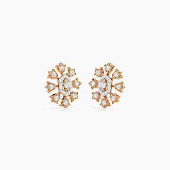 Analia Tulip Diamond Stud Earrings