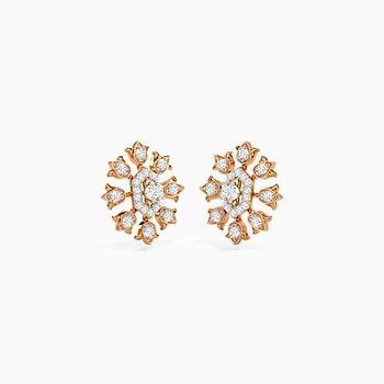 Analia Tulip Diamond Stud Earrings