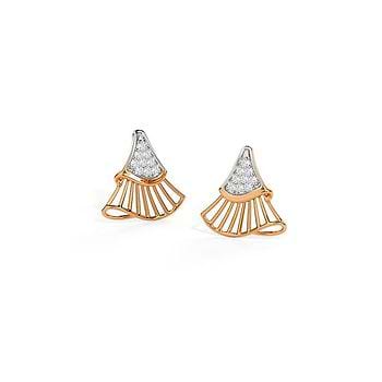 Blissful Diamond Stud Earrings 