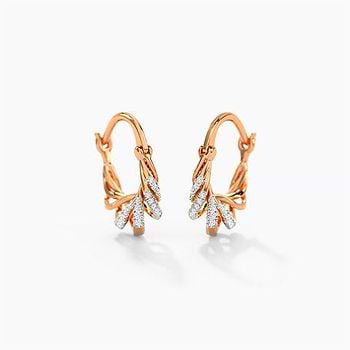 Ana Belen Diamond Hoop Earrings