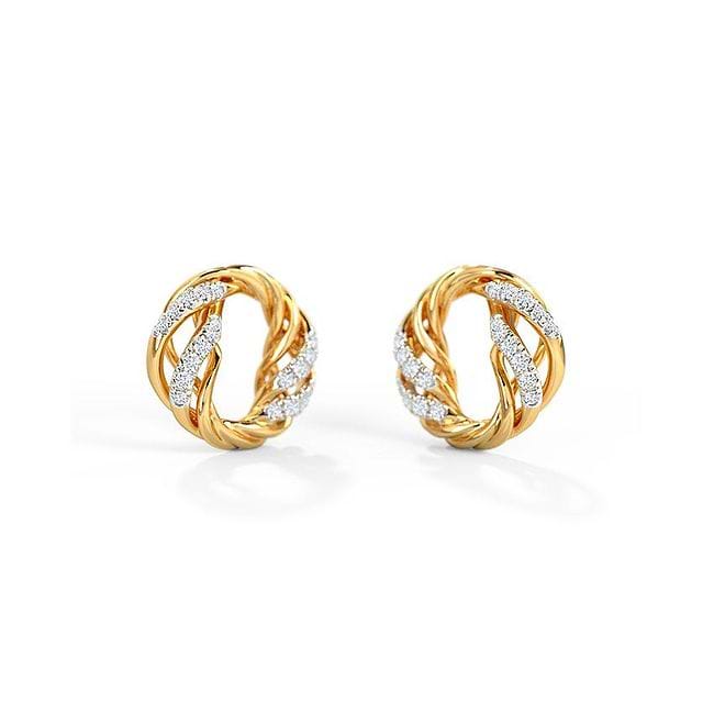 Shop Borja Diamond Stud Earrings Online CaratLane US