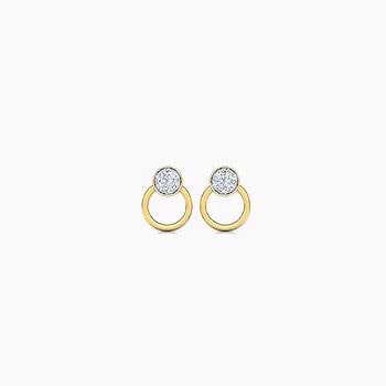 Circlet Diamond Stud Earrings