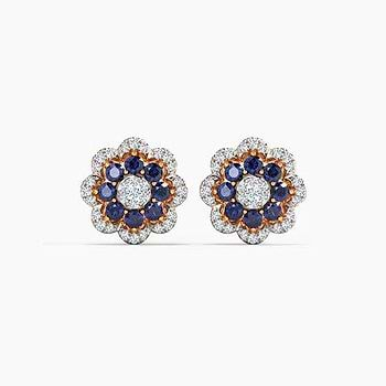 Zimri Gemstone Stud Earrings