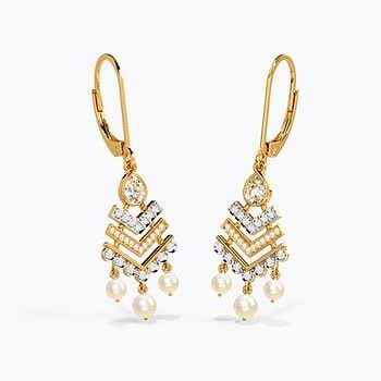 Dharie Diamond Drop Earrings