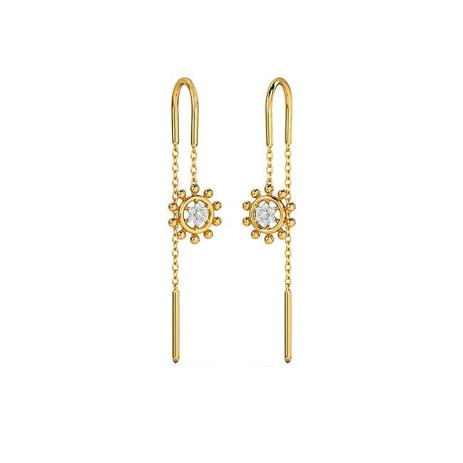 Caratlane sui dhaga top earrings