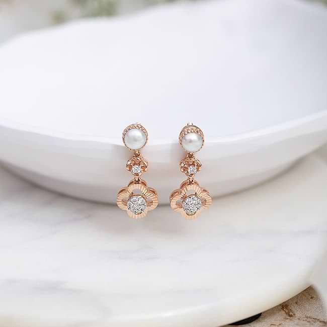 Caratlane pearl drop earrings sale