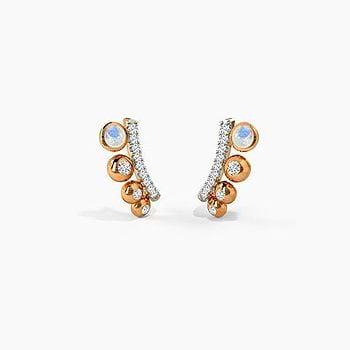 Artemis Gemstone Hoop Earrings