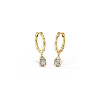 Adinra Diamond Hoop Earrings