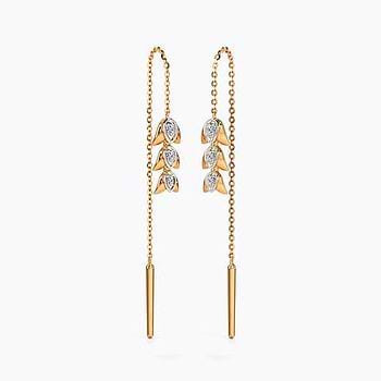 Sia Floral Diamond Sui Dhaga Earrings