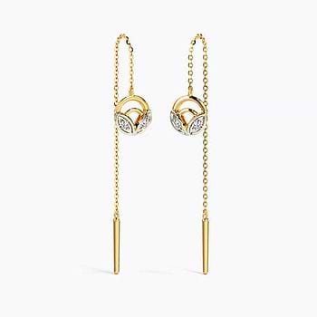 Olivia Floret Diamond Sui Dhaga Earrings