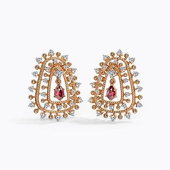 Charlize Diamond Stud Earrings
