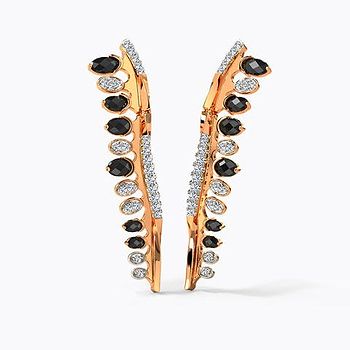 Saanvi Linear Gemstone Drop Earrings For Women