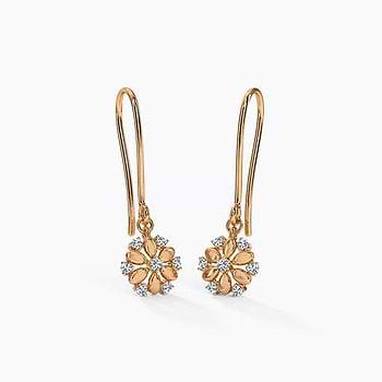 Anaya Bloom Diamond Drop Earrings