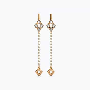 Mosaic Multiwear Diamond Drop Earrings