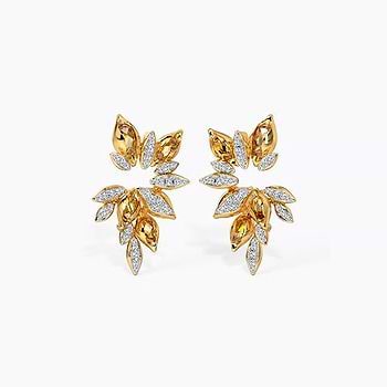Florina Bloosom Gemstone Stud Earrings For Women