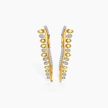 Lauren Linear Gemstone Drop Earrings For Women