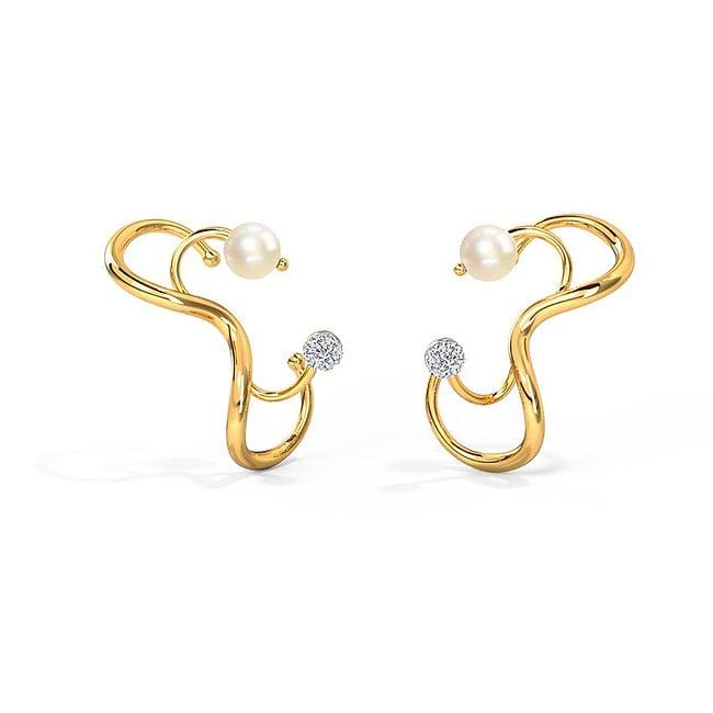 Shop Make the Front Page Ear Cuffs Online - CaratLane US