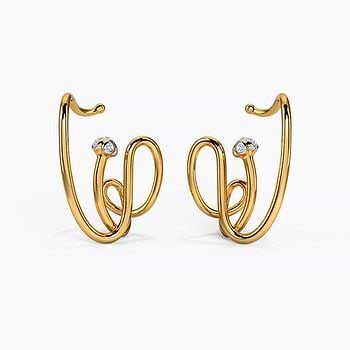 Gorgeous in Gold Stud Earrings