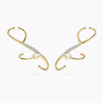 The Showstopper Pearl Ear Cuffs