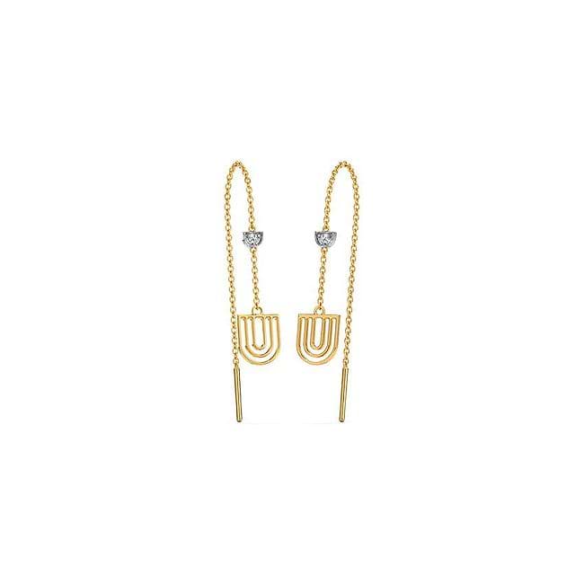 Caratlane sui dhaga earrings sale