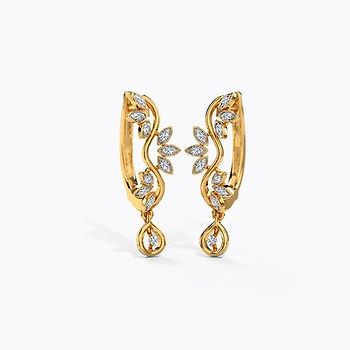 Sarah Diamond hoops Earring