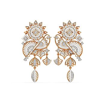 Surya Pakhi Diamond Drop Earrings
