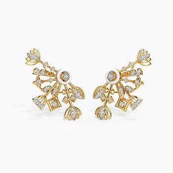 Shakha Diamond Stud Earrings