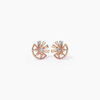 Frost Flick Diamond Stud Earrings