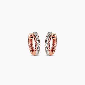 Red Ruby Classic Hoops