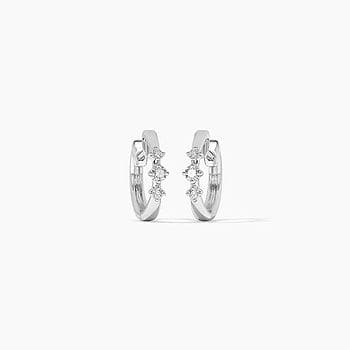 Three diamond Classic Hoop