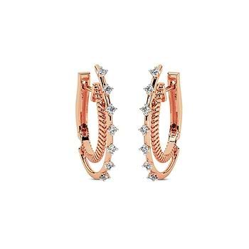 Grace Diamond Dancing Hoops