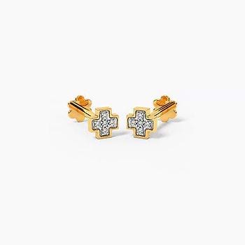 Jewel Multipierce Diamond Stud Earrings