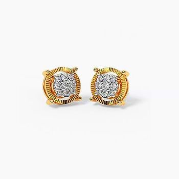 Dazzling Duos Diamond Stud Earrings