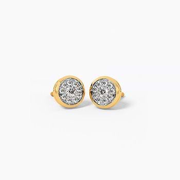 Vintage Allure Diamond Stud Earrings