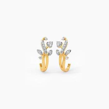 Blossom Breeze Diamond Hoop Earrings