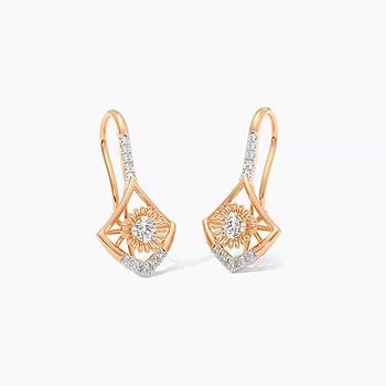 Serene Fall Diamond Drop Earrings