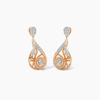 Dazzling Descent Diamond Drop Earrings