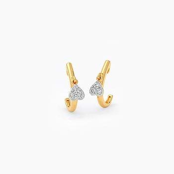 Zarel Diamond Hoop Earrings