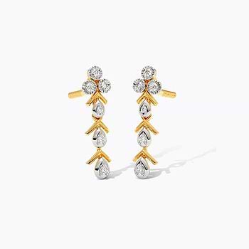 Aurique Diamond Drop Earrings